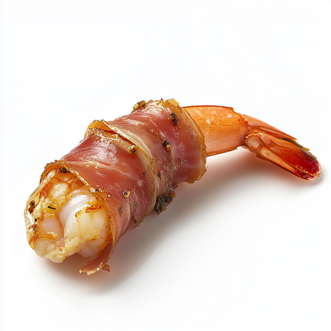Camarones envueltos en jamón serrano