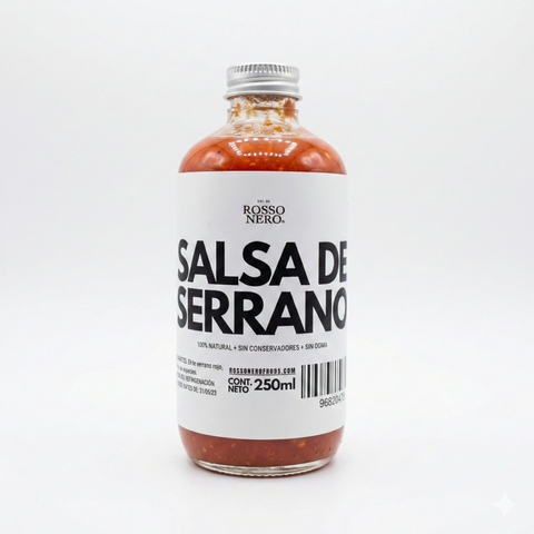 Salsa serrano rojo 250ml